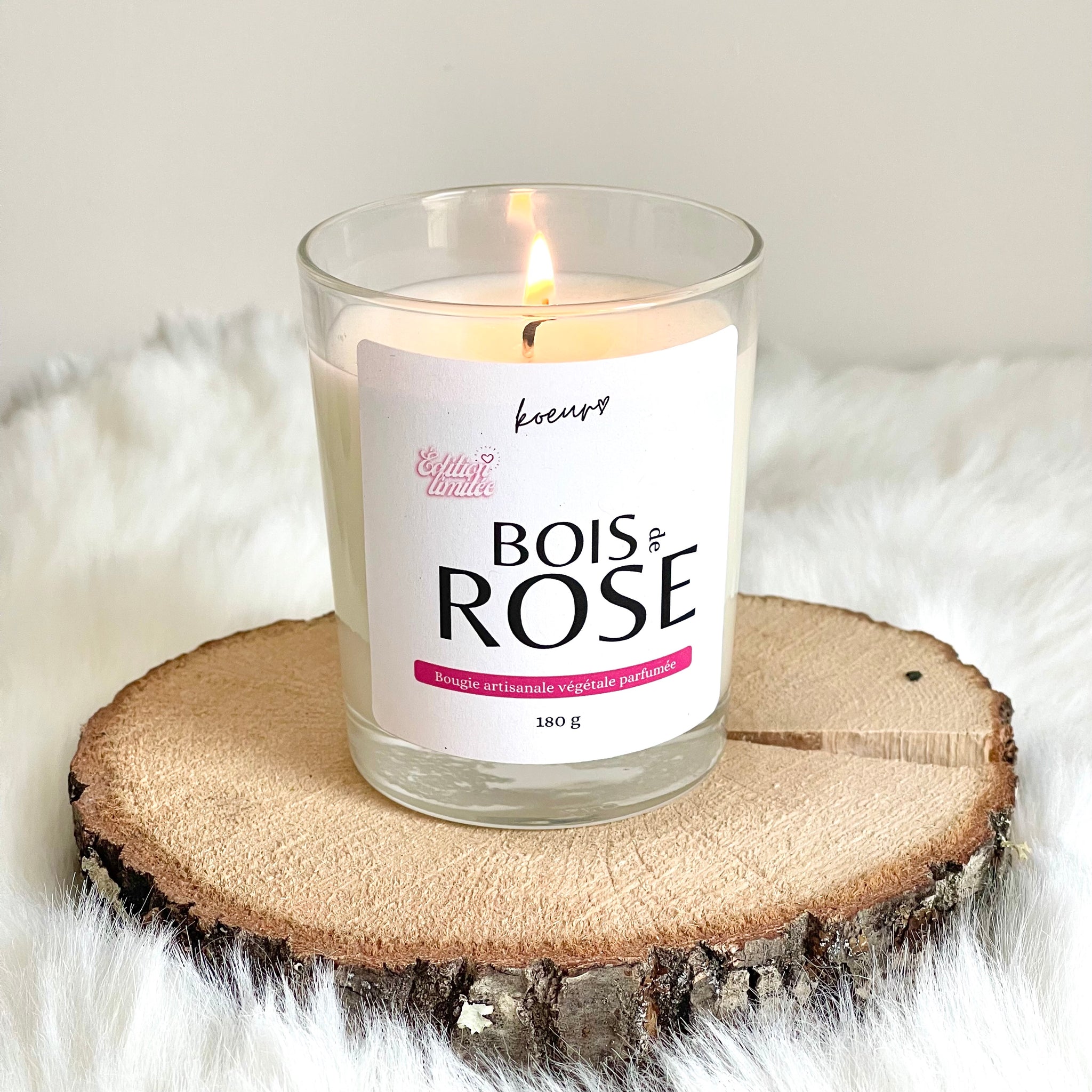 Bougie parfumée Bois de rose – Koeur